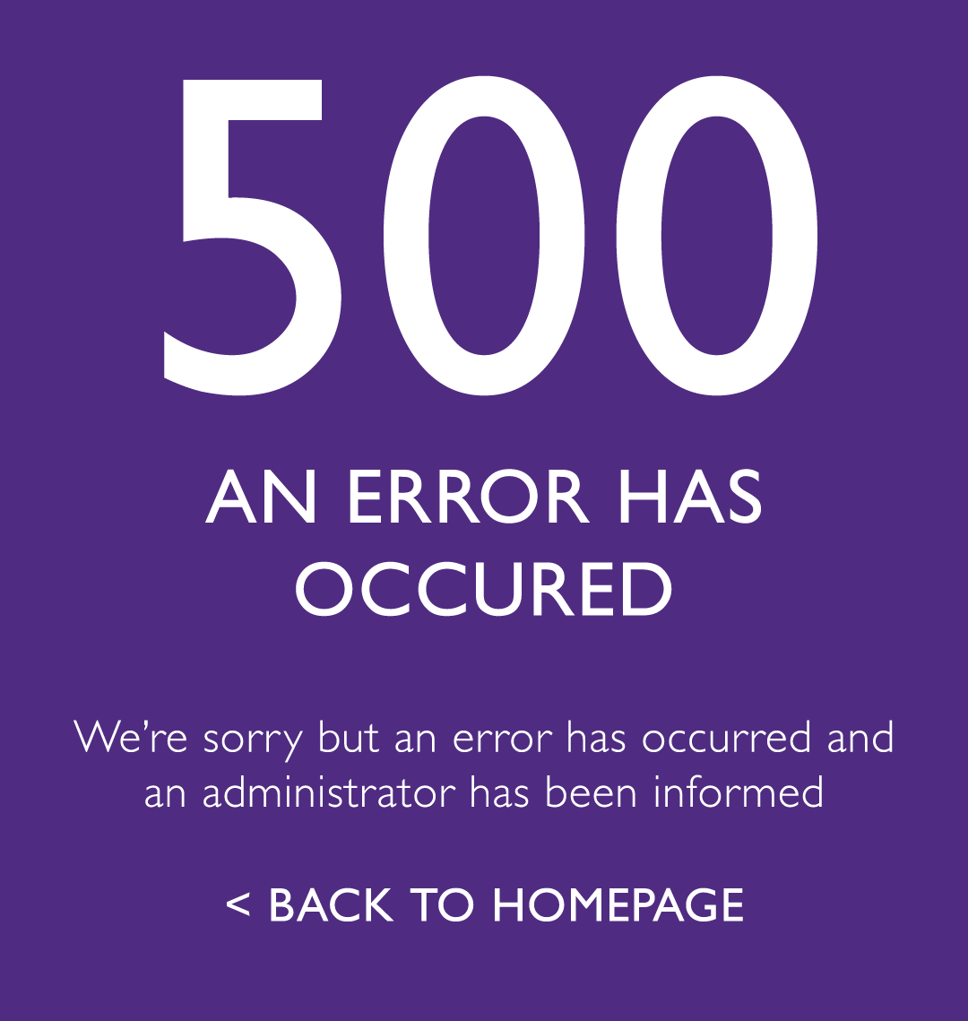 500 - An error has occured