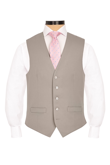 Regular Fit Dove Grey Waistcoat