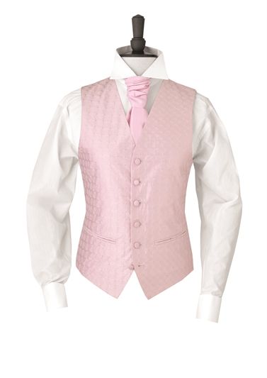 Junior Creswell Pink embroidered morning waistcoat