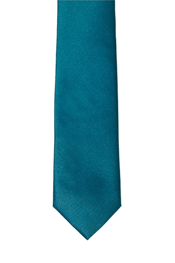 Turquoise Skinny Two Tone Tie