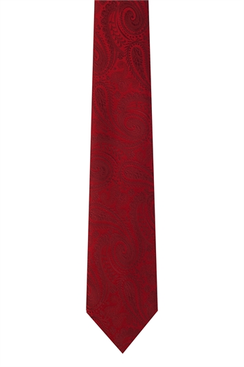 Red Paisley Tie 
