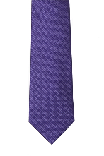 Ted Baker purple natte tie & hank set