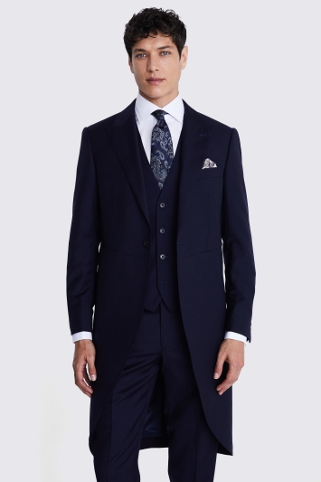 Tailored Fit Navy Twill Tails