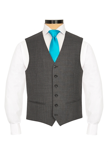 Regular Fit Grey Waistcoat