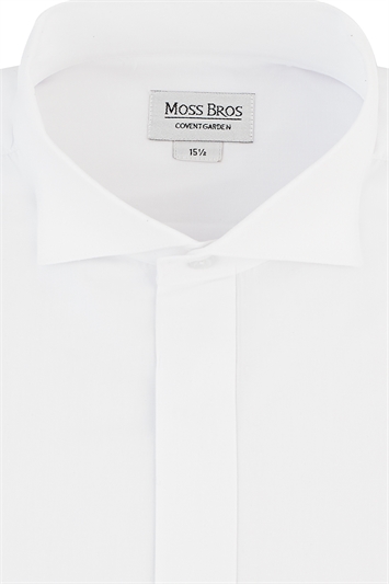 Moss Bros. Victorian High Wing Collar Shirt with Dual Cuffs