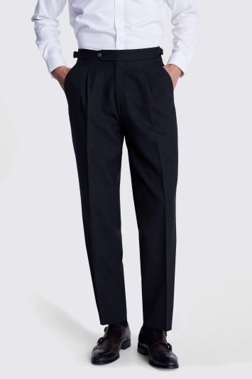 Regular Fit Navy Herringbone Tails