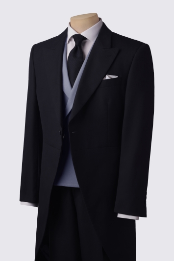 Regular Fit Navy Herringbone Tails