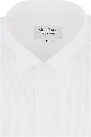 Wing collar dress shirt