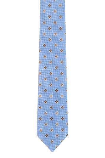 Napoli Blue Patterned Tie