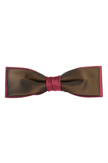  Fuchsia Skinny Two Tone  Bow Tie