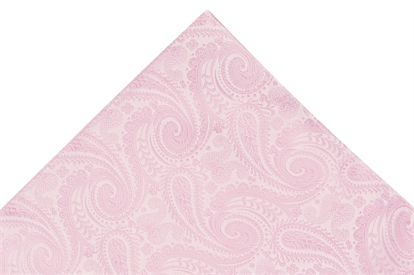 Pink Paisley Pocket Square 