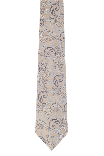 Ted Baker Gold Patterned tie & hank set