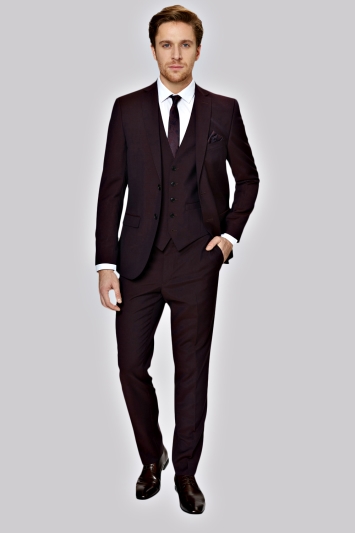 Moss London Burgundy Suit