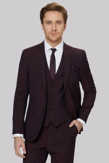 Moss London Burgundy Suit