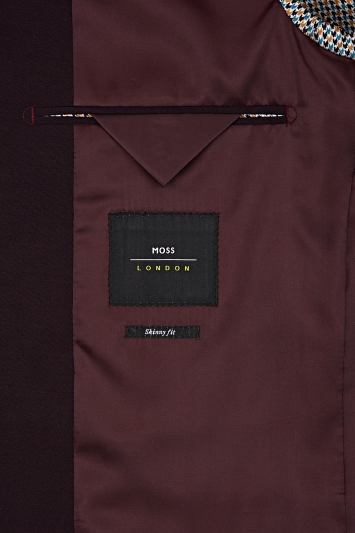 Moss London Burgundy Suit