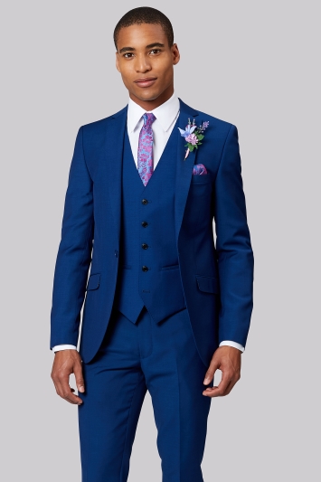 Moss London Bright Blue Suit