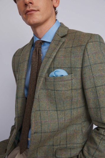 Moss 1851 Green Multi Check Tweed Jacket