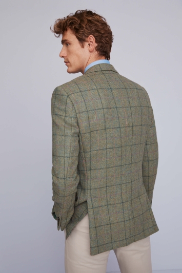 Moss 1851 Green Multi Check Tweed Jacket