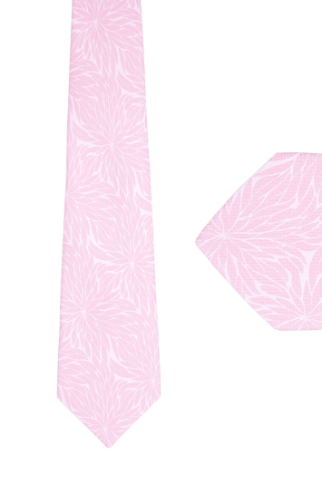 Ted Baker Pink Print tie & hank set