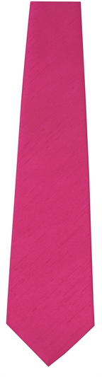 Hot Pink Polyester Tie