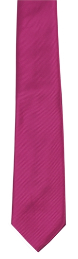 Fuchsia Polyester Twill Tie