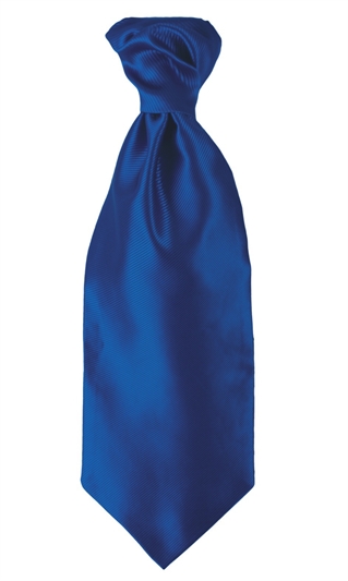 Royal Blue Polyester Twill Self Tie Cravat