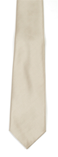 Oyster Polyester Twill Tie
