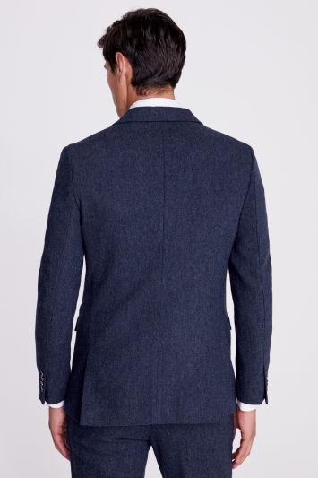 Moss Slim Fit Blue Donegal Suit