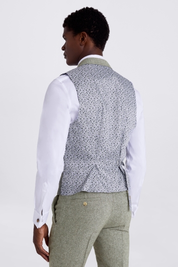 Moss Slim Fit Sage Tweed Suit