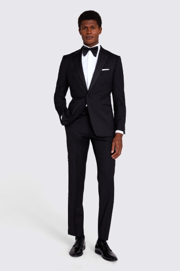 Moss Tailored Fit Black Tuxedo