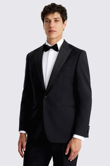 Moss Tailored Fit Black Tuxedo 
