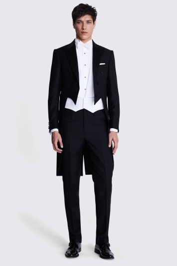 Tailored Fit White Tie Tails