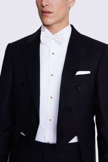 Tailored Fit White Tie Tails