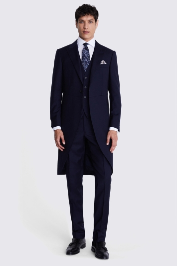 Tailored Fit Navy Twill Tails