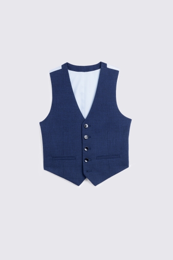 Boys Blue Slub Suit