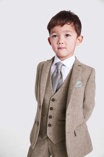 Boys Stone Donegal Suit