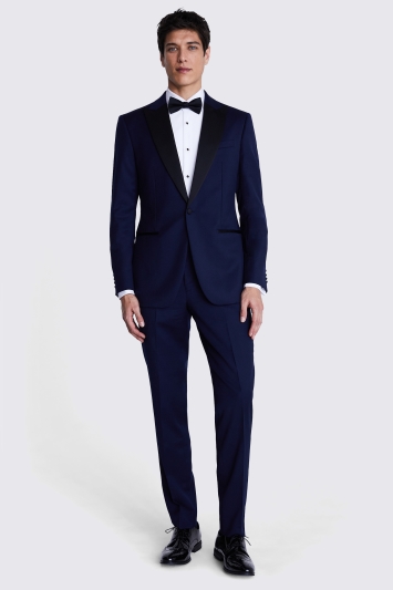 Tailored Fit Navy Twill Tuxedo