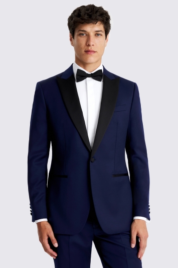 Tailored Fit Navy Twill Tuxedo