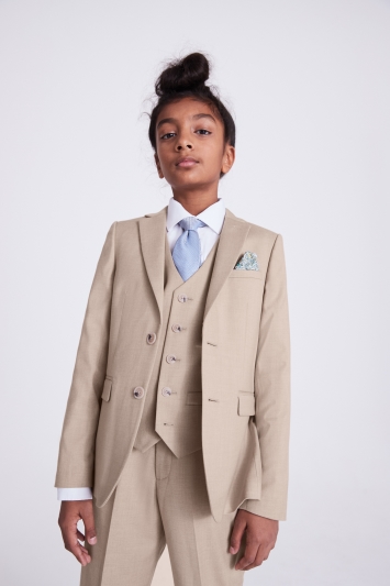 Boys Blonde Camel Suit