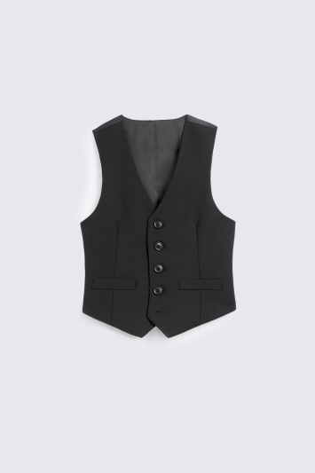 Boys Black Waistcoat