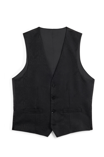 Black Paisley Waistcoat