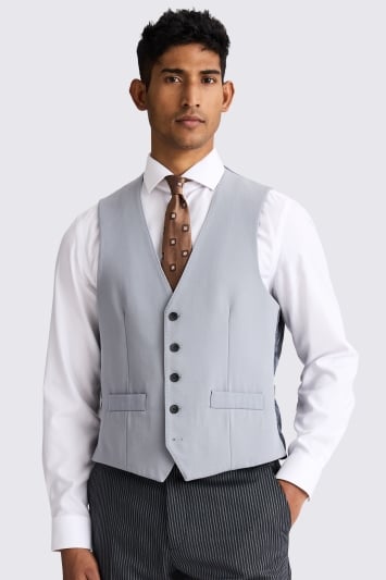 Tailored Fit Black Herringbone Tails
