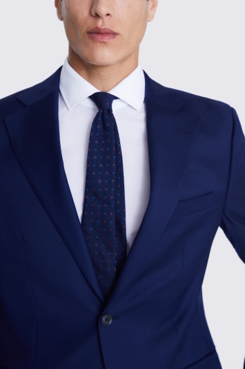 Tailored Fit Blue Twill Suit
