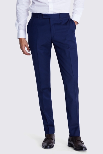 Tailored Fit Blue Twill Suit