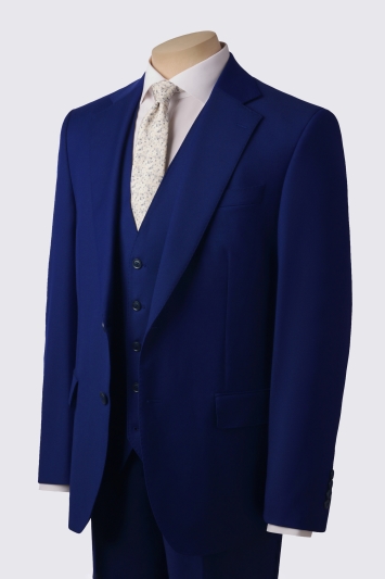 Tailored Fit Blue Twill Suit