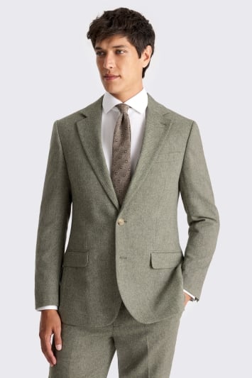 Tailored Fit Sage Tweed Suit