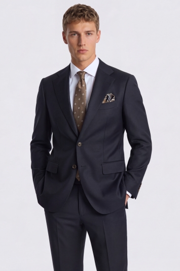 Tailored Fit Barberis Navy Twill Suit