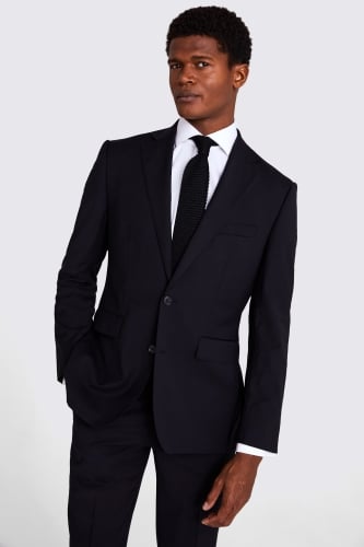 Tailored Fit Black Suit