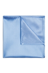 Sky Blue Metallic Pocket Square