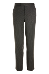 Classic grey and black traditional stripe Flat fronted morning trousers
